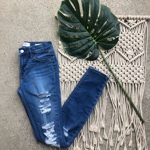 PacSun Distressed Skinny Jeans Size 24